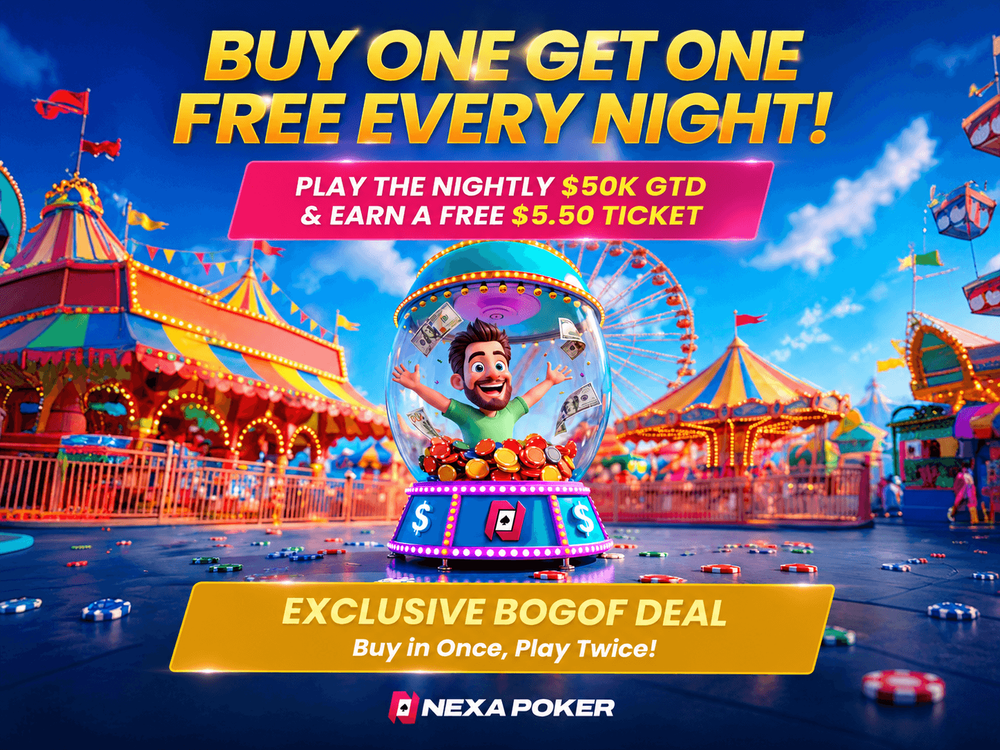 Buy One Get One Free Every Night!
